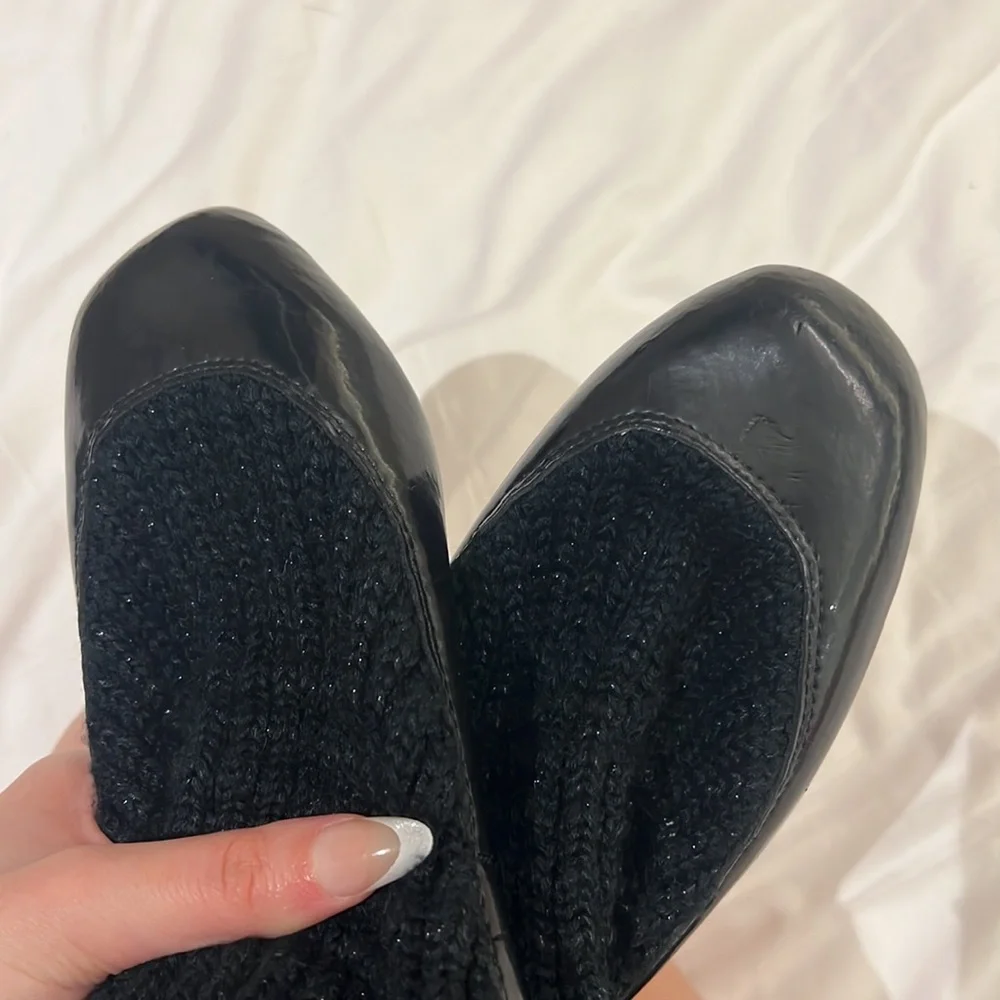 STELLA MCCARTNEY x ADIDAS Adhara Knit Over the Knee High Ballet Flat Boots 6